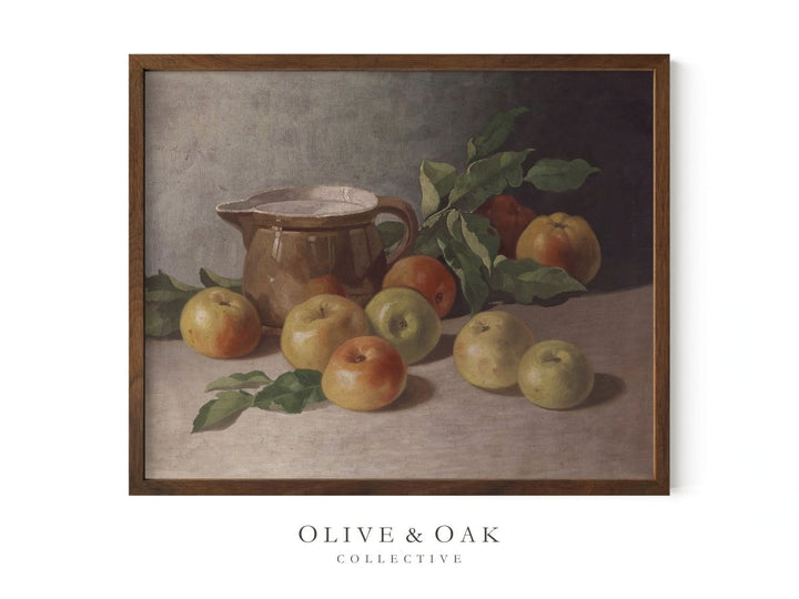 216. PITCHER WITH APPLES - Olive & Oak Collective