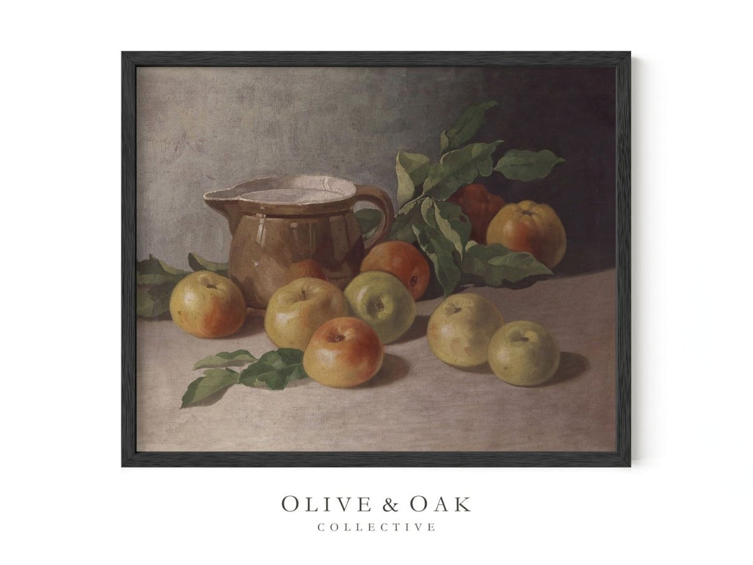 216. PITCHER WITH APPLES - Olive & Oak Collective