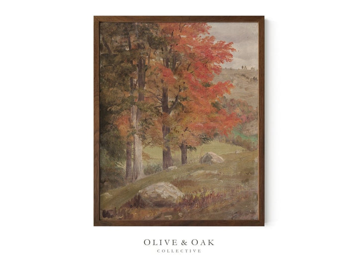 263. RED LEAVES - Olive & Oak Collective